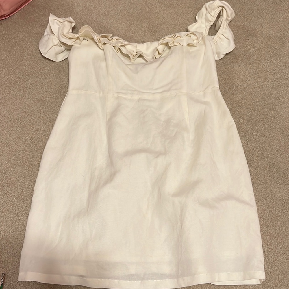 Very fancy and nice white dress!
